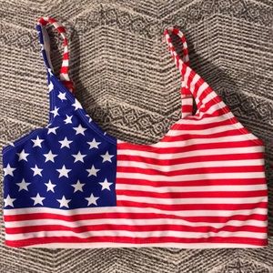 American flag bathing suit